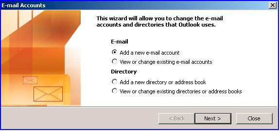 Microsoft Outlook 2003 elektroninio pašto kliento konfigūravimas Žemiau pateikta instrukcija, kaip sukonfigūruoti savo