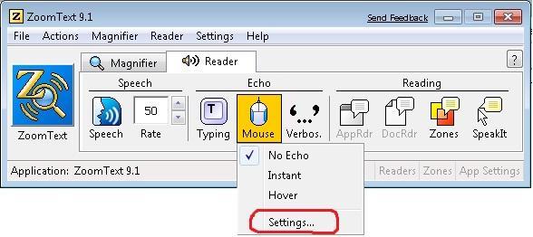 Click "Settings" an a dialogue box will appear.
