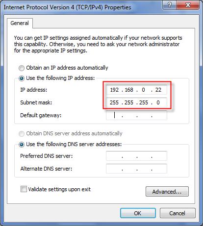 Installing the Access Point Step 1: Preconfigure the Access Point 5. Click Use the following IP address, and then configure the IP address settings with the values listed in Table 14.