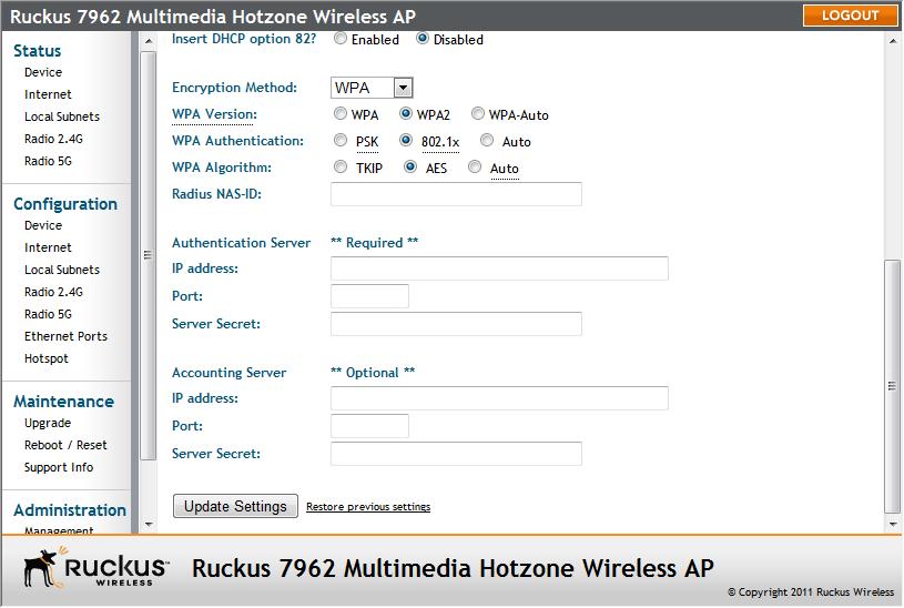 Configuring the Access Point Configuring Wireless Settings 6. Click Go back to Wireless Configuration to reopen the previous page. Customizing 802.