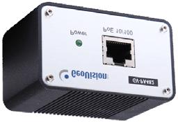 Ethernet adapter to connect the camera to power and network as illustrated below.