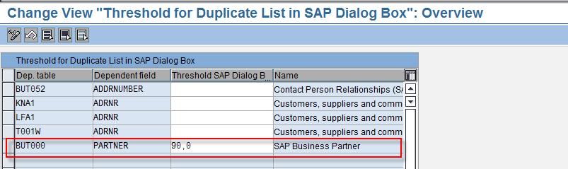 Check Set Limit for Duplicate List in SAP Dialog