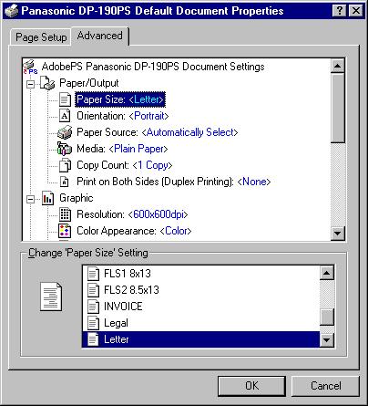 Printing from Windows Applications Windows NT 4.0 (User) Advanced Tab 1. Printer Features Sort Select whether to Stack or Sort when printing multiple copies.