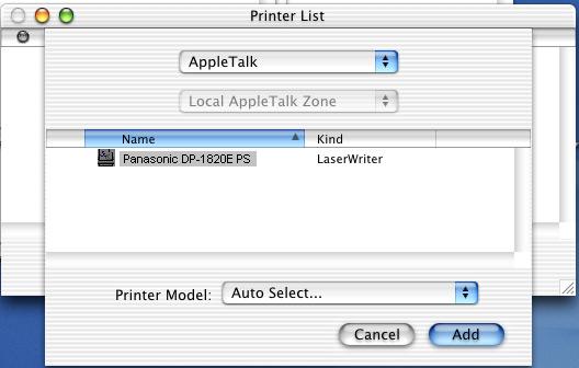 Installing the Printer Driver Mac OS X 4 Click on the