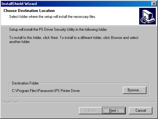 Installing the PS Driver Security Utility Windows