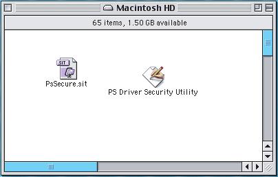 Installing the PS Driver Security Utility Mac OS In order to utilize Department Codes, Mailboxes or Secure Mailboxes, the appropriate information must be input prior to installing the printer driver.