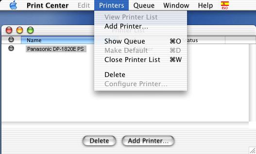 Configuring the Printer Driver Settings (Macintosh) Mac OS X <For Mac OS X 10.
