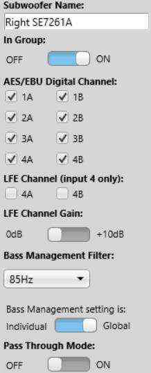 Genelec Loudspeaker Manager (GLM) 2.0 - System Operating Manual page 38 of 55 Table 10.