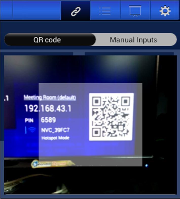 3.3.1.1 Connect to your B360 device automatically via QR Code This is the default B360 connection option which allows you to connect to your B360 automatically without any manual configurations.