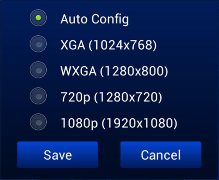 To set the Wi-Fi mode immediately, click Apply. To further customize the selected Wi-Fi mode, click Configure to bring up the relevant Android system menu.