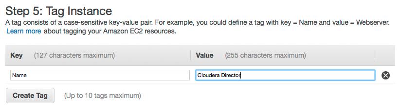 Getting Started with Cloudera Director 8. Click Next: Configure Security Group. 9.