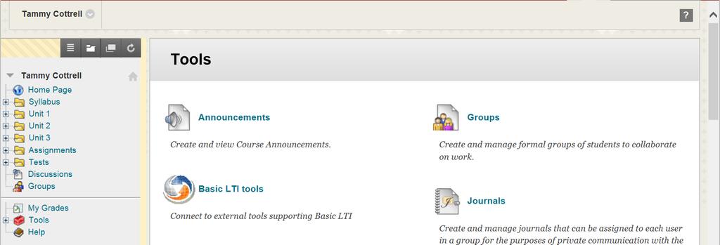 Completing Coursework in Blackboard Send an Email: 1. There are multiple ways to send an Email in Blackboard. The easiest is to click the Tools icon on the Course Menu, then select Send Email.