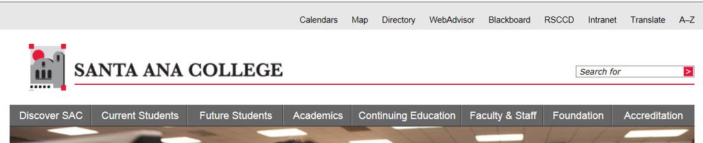 To access Blackboard through the SAC and SCC college websites: 1.