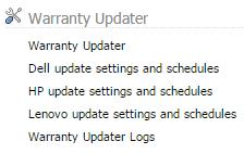 Warranty Updater Build 2.1 now allows machine warranty information to be automatically updated on an immediate or scheduled basis.