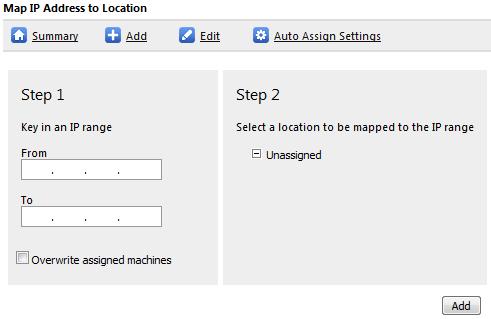 5. Click Add button at the bottom of the page to add the mapping into the system. 6.