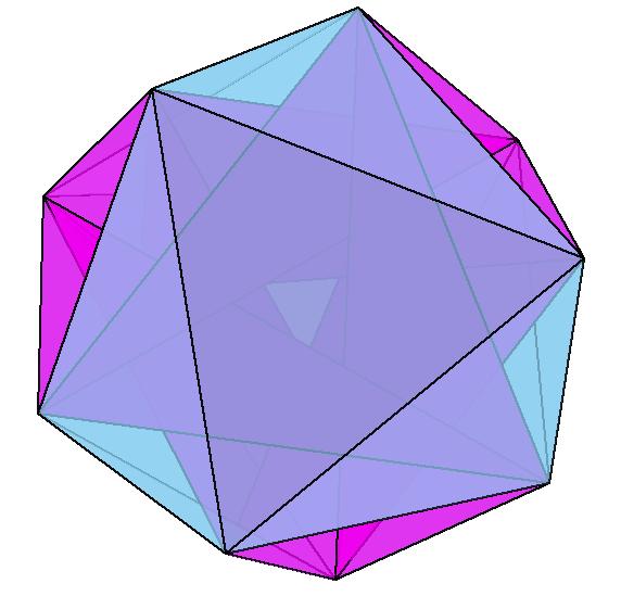 Figure 9: The only higher genus polyhedron with vertex-transitivity under the tetrahedral group of rotations. congruence (under an element in N O(3) (T )) for pole figures.