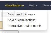 Create a new visualisation 1 Menu Visualisation / New Track Browser 2 Choose