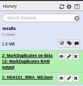 «MarkDuplicates on data