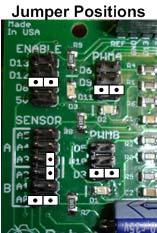 The GLOBAL VR Steering Board requires five (5) jumpers. The jumpers are pre-installed on the PCB. If they are removed the Steering Board will not work properly.