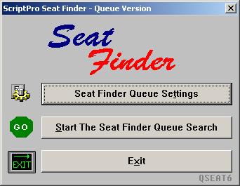 W4QSEAST Main Menu Select the Start The Seat Finder Queue Search to work the Queue.