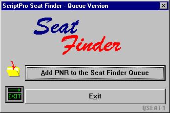 W4QSEAT The W4QSEAT is the script an agent would use to add seat remarks to a PNR and the script will queue the PNR to the appropriate queue.