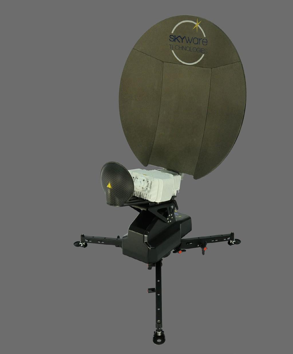 terminals, including the transportable ATOM 65 GX Auto-Acquire, a light-weight and rugged antenna system which can be
