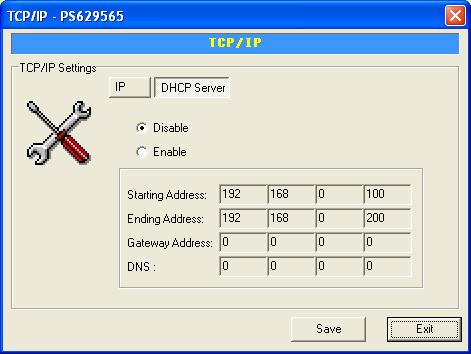 You can configure the print server to automatically get IP from DHCP server or