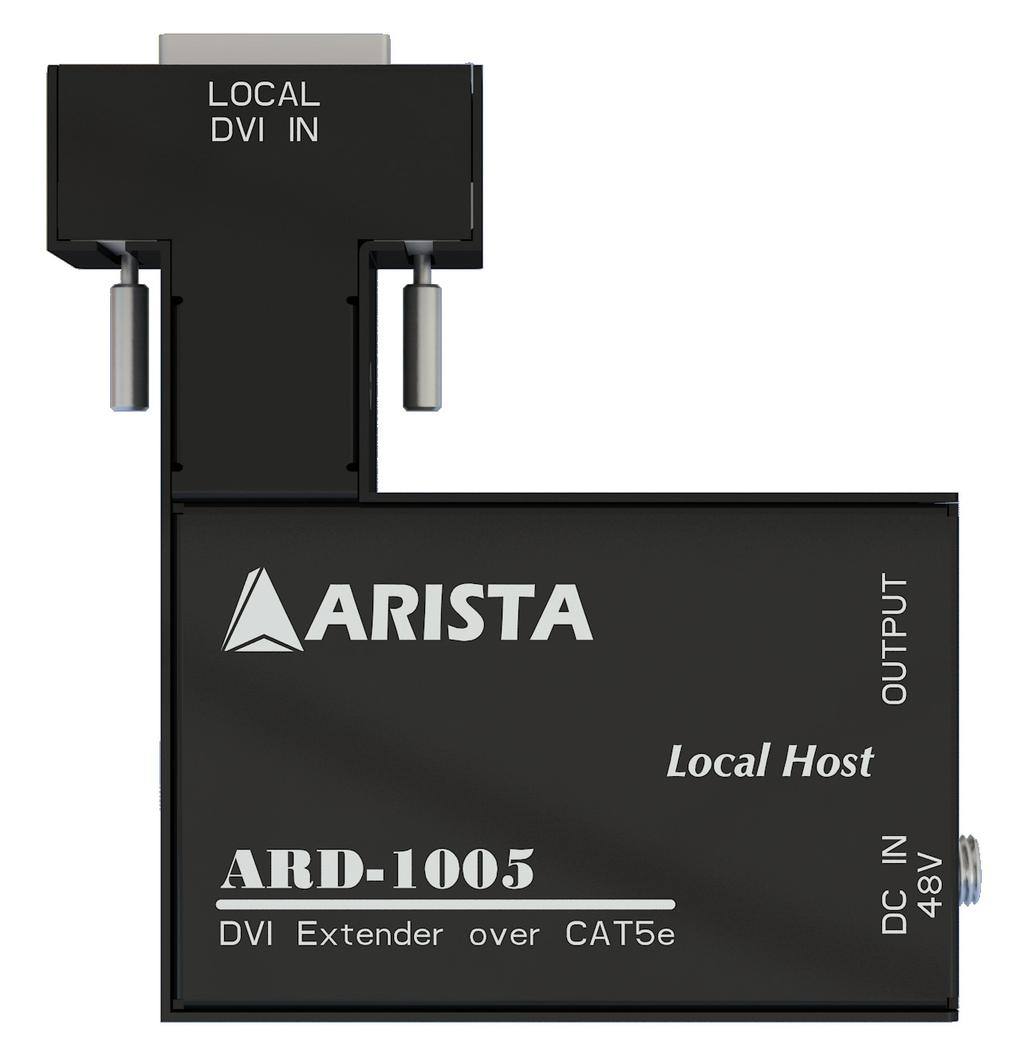 Arista Xtender ARD-1005 DVI Digital Extender with PoE The Arista XtenderTM ARD-1005 is a DVI/HDMI video/audio extender that extends video and audio signals up to 246 ft (75m) over a single CAT 5e/6