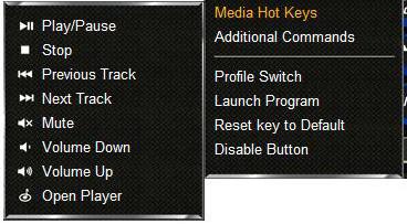 8.3.6 Media functions Each key can be assigned a media function using the configurator: 1.