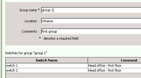 HTML Application Uploader User Guide Figure 42 - Copying a switch that was in a group means the new switch is in that group Various Parts of the Form The