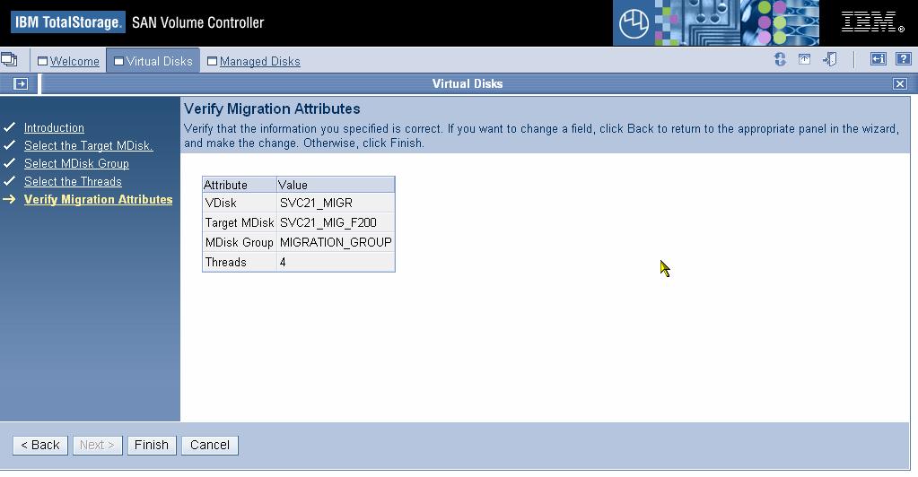Here is the summary of our Image to Image Migration: We will take the extents and data associated with SVC21_MIGR (on