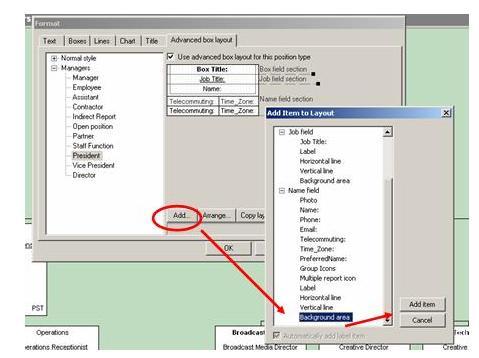 Click Format, then Advanced Box layout. 2. Select a Position Type. 3. Check the Use Advanced box layout option. 4.
