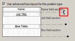 Box width cannot be set in Advanced Box Layout. To adjust the box width, use Format, Boxes, and set the width. 1.