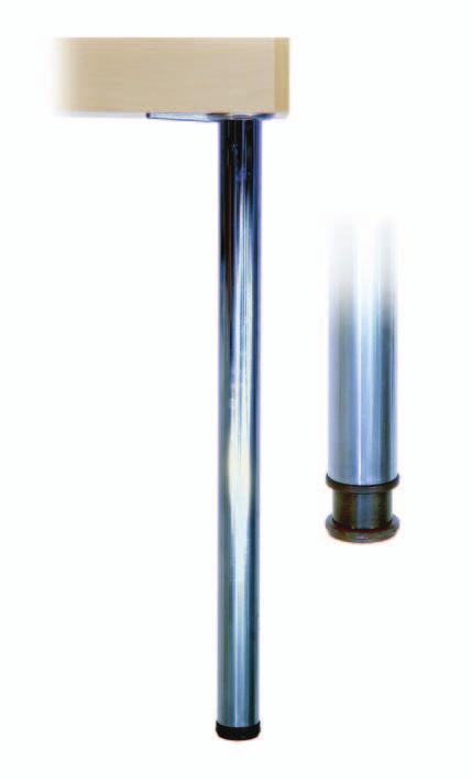 djustable Legs 60mm diameter adjustable leg 100mm adjustment Supplied in sets of 4 omes complete with screws 650mm SLF 6000-650-46 Grey RL9006