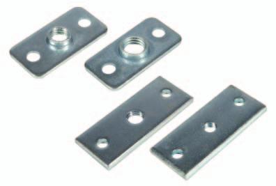 Twin Plate Heavy uty M10 Thread SLF 5003-000-60 Zinc Plated With support for carcase SLF 5003-001-60
