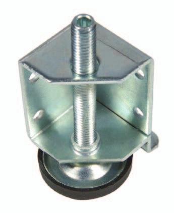 Pan Screw on Plate For use with threaded height adjusters in carcases and partition walls imensions