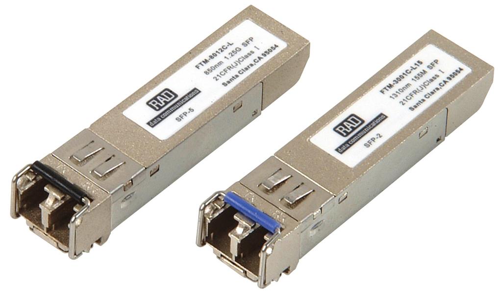 Data Sheet SFP Transceivers Fiber optic/electrical transceivers and System-on-an-SFP miniature converters Fiber optic or electrical transceiver units, providing pluggable interfaces according to