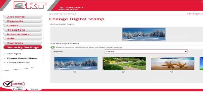 10.3 Change Digital Stamp At this page you can change digital stamp that you see during login process.