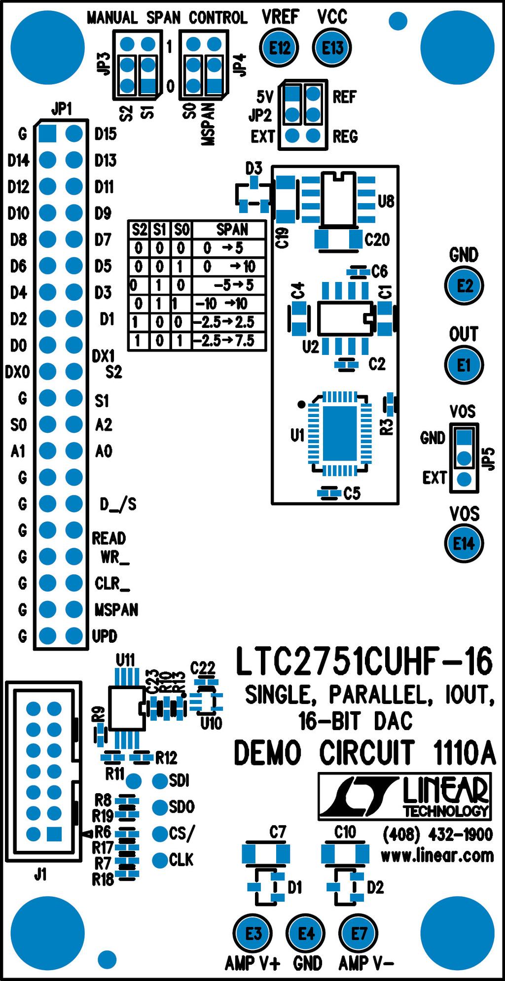 DESCRIPTION QUICK START GUIDE FOR DEMONSTRATION CIRCUIT 1110 LTC2751-16 Demonstration circuit 1110 features the LTC2751 16- Bit SoftSpan Iout DAC.