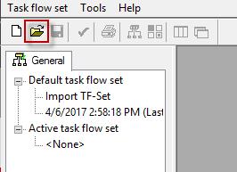 Click the Go to menu and then select Task Flow