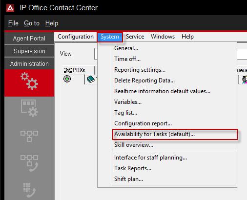 Avaya IP Office Contact Center Task Based Guide - Email & Chat Services Availability for Tasks There are extra settings that have to be taken into consideration when introducing Email and Chat.