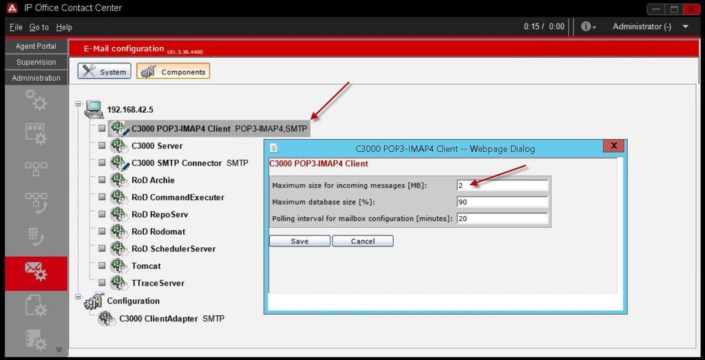 Avaya IP Office Contact Center Task Based Guide- Email & Chat Services Note: For outgoing emails, attachments are only supported up to 10MB in size.
