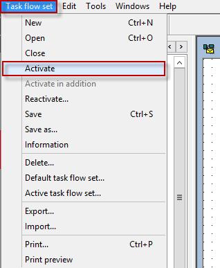 Click Task flow set and then click Save. 74.