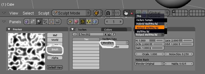Go to the shading buttons > texture buttons (F6) Then on the Preview tab we need to select Brush instead of Material.