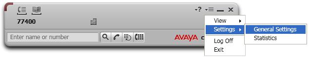 7. Configure Avaya one-x Communicator After logging into
