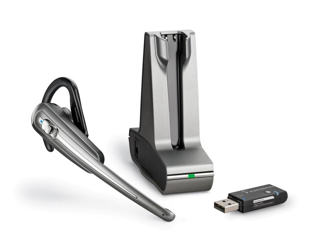 Plantronics Savi Go WG100B A single wireless headset connects you to your mobile phone and your PC, allowing you to seamlessly switch between the two Savi Go WG100B: 38658-01 Savi Go For Microsoft