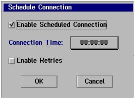 CHAPTER 2 / Using the Client software 51 Setting up connection schedules Use the Client scheduler to set a time for the Client to contact the Server.