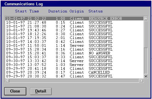 54 RemoteWare OS/2 Client User s Guide Table 7.