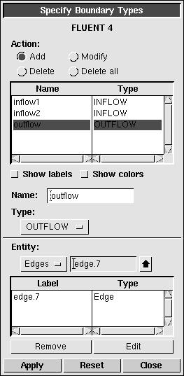 Procedure MODELING A MIXING ELBOW (2-D) Note that FLUENT 4 is shown as the chosen solver at the top of the form.
