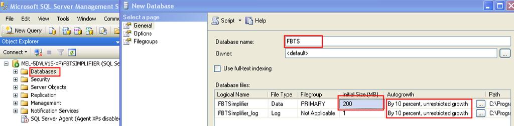 Scripts Run the script ONESOURCEFBT.SQL 1.4.1. Extract the script and run it with system administrator privileges 1.4.2.